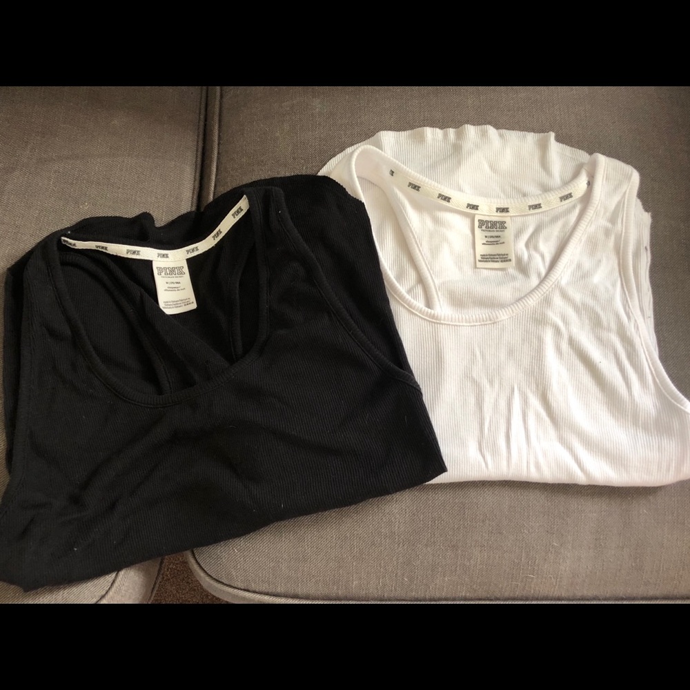 NWOT PINK ribbed tanks!